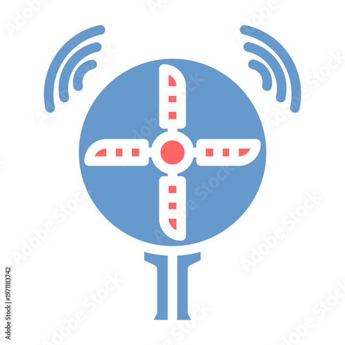 Fan Screening Vector Icon