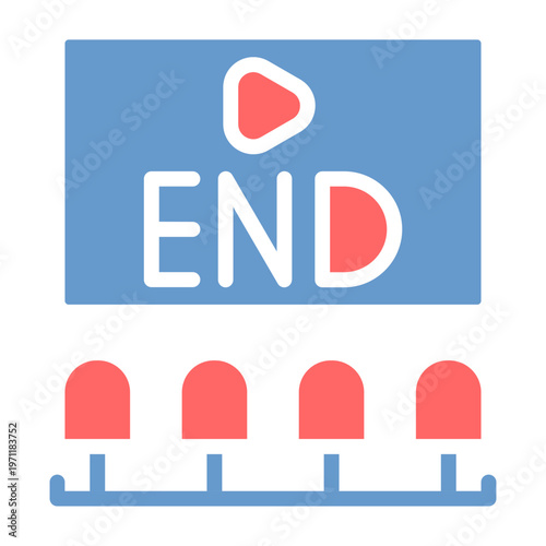 End Credits Vector Icon