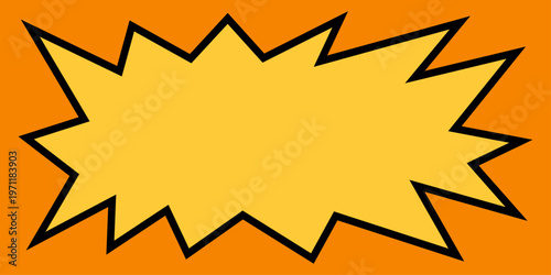爆発フキダシバースト背景 ギザギザのポップデザイン広告・セールバナーに使えるベクター素材 / Comic burst speech bubble explosion pop background for sale banner vector

