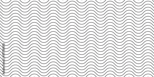 Waves line set. Wave ornament pattern. Set of wavy zigzag lines. Wave thin line background. vector