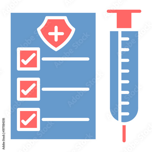 Vaccination Certificate Vector Icon