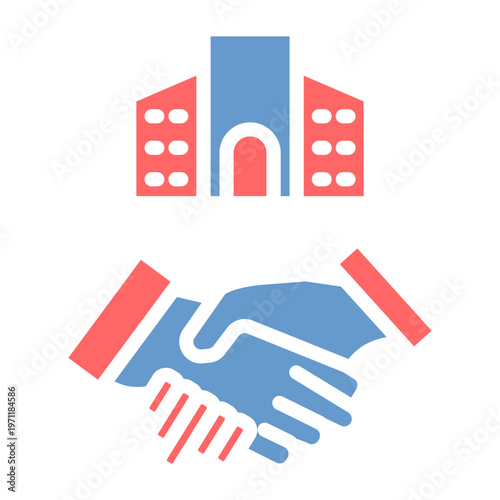 Corporate Merger Vector Icon
