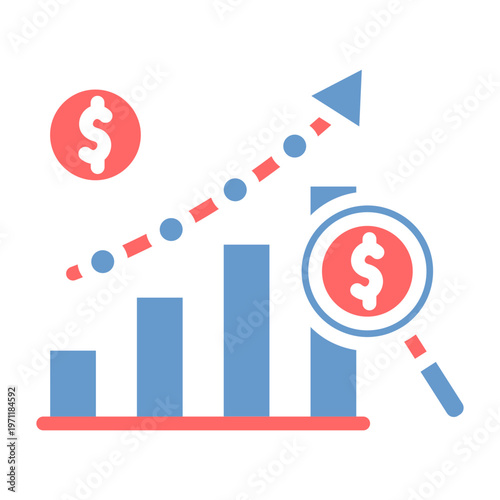 Financial Forecast Vector Icon