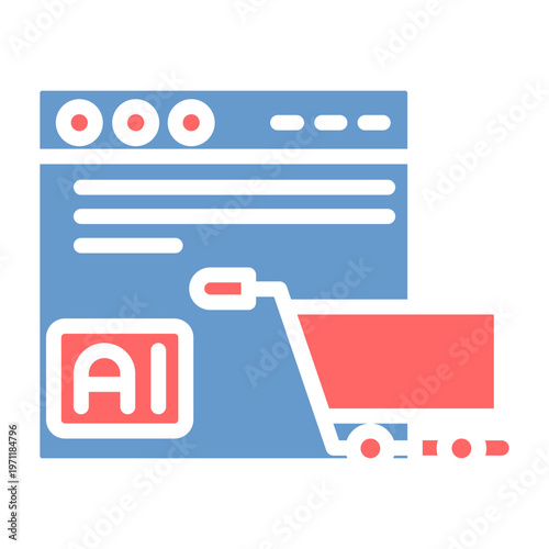 AI Product Suggestion Vector Icon