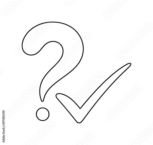 Decision clarity and reducing uncertainty in important life and business choices, a flowing line forming a question mark that seamlessly resolves into