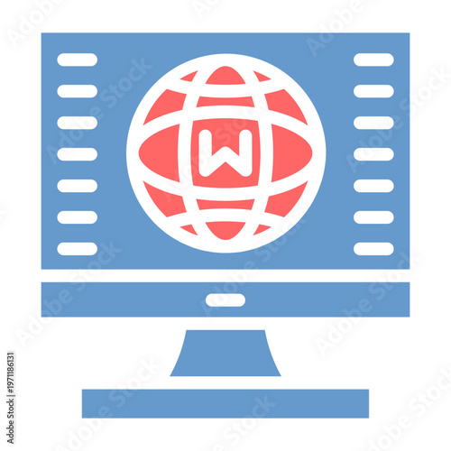 Domain Registration Vector Icon