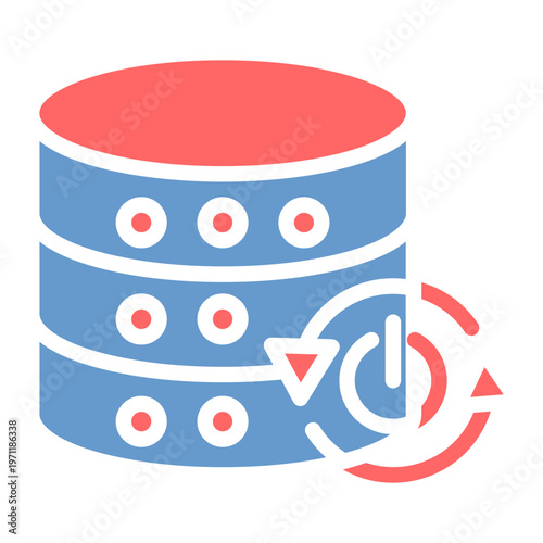 Server Reboot Vector Icon