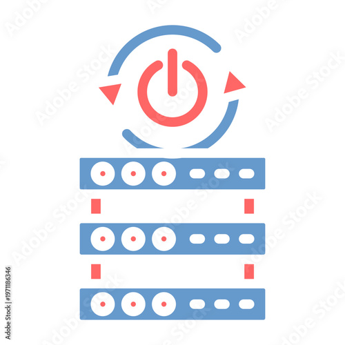 Server Restart Vector Icon