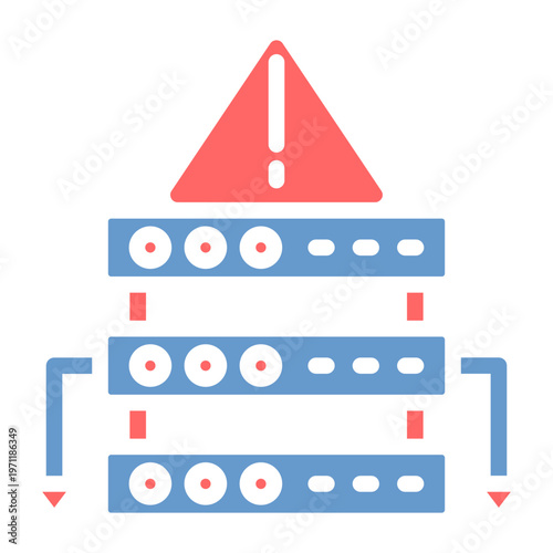 Server Shutdown Vector Icon