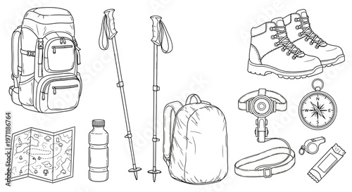 Outdoor hiking and camping gear essentials for adventure and exploration