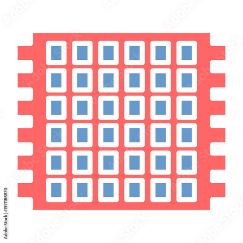 Foam Tiles Vector Icon
