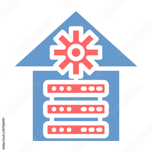 Data Warehouse Vector Icon