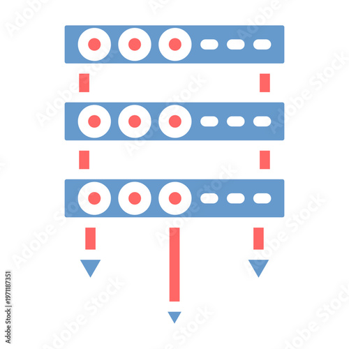 Database Architecture Vector Icon