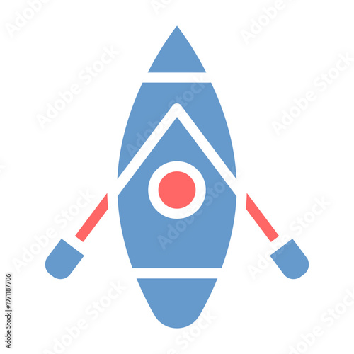 Paddle Board Vector Icon