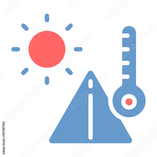 Sunburn Warning Vector Icon