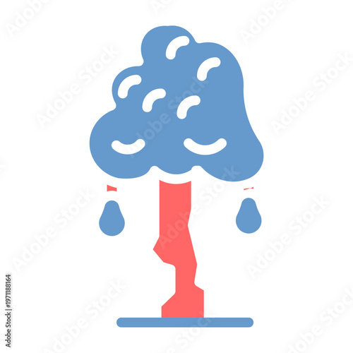 Pear Tree Vector Icon