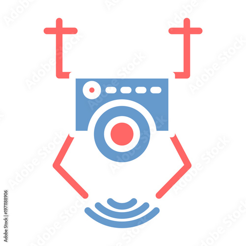 Surveillance Drone Vector Icon