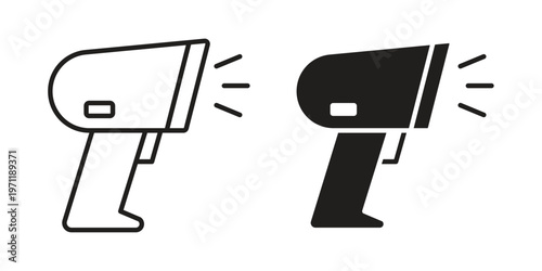 Barcode scanner icon concepts pack. icon set vector illustrations eps10