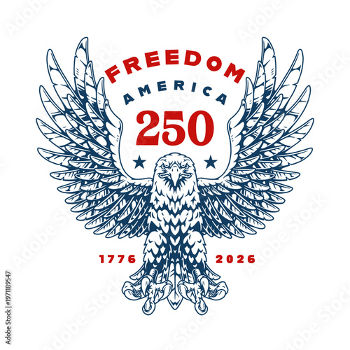 Eagle emblem for USA 250