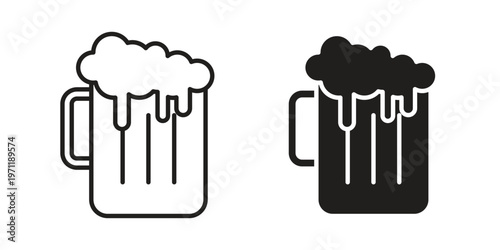 Beer mug icon concepts pack. icon set vector illustrations eps10