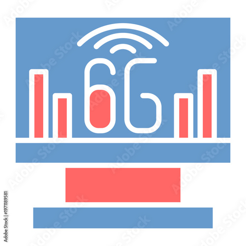 6G Network Vector Icon