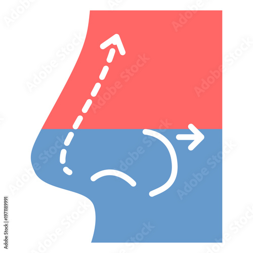 Rhinoplasty Vector Icon