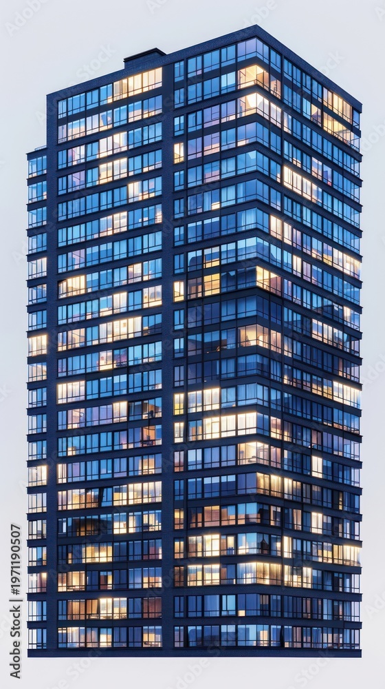 Fototapeta premium Modern urban high-rise building
