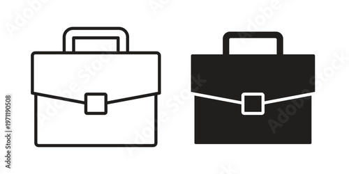 Briefcase icon concepts pack. icon set vector illustrations eps10