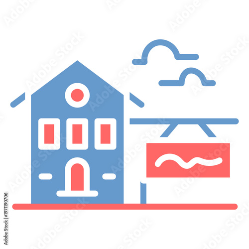 Real Estate Auction Vector Icon