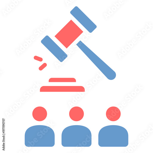 Public Auction Vector Icon