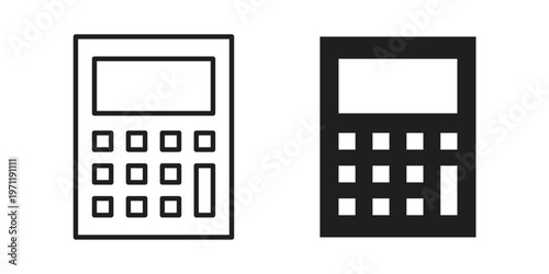Calculator icon concepts pack. icon set vector illustrations eps10