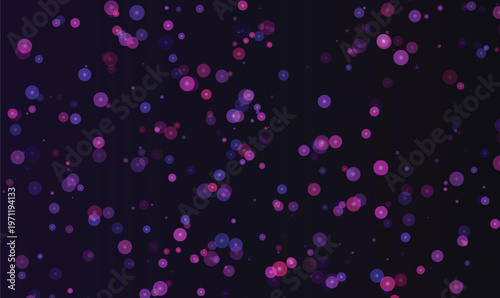Magenta purple bokeh particles abstract background vector for digital website banner design.