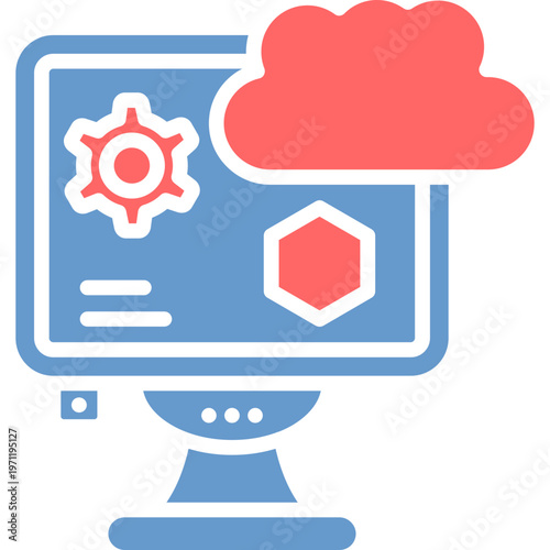 Network Virtualization Vector Icon