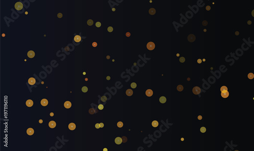 Golden bokeh light particles abstract background vector for digital banner and website.