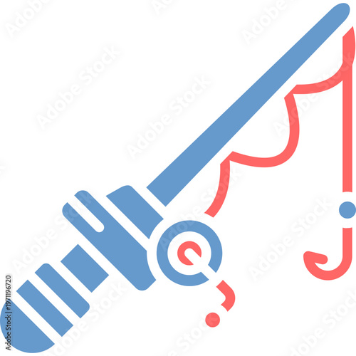 Fishing rod Vector Icon
