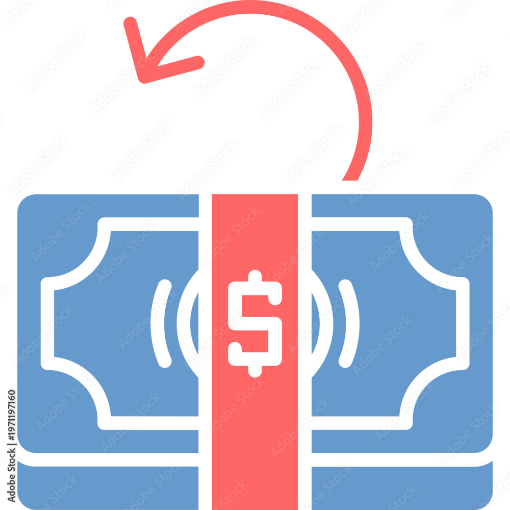Foto Kickback Cash Vector Icon