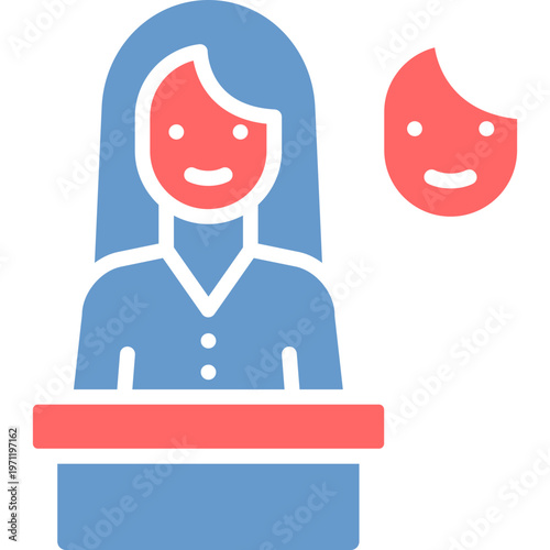 Dishonest Politician Vector Icon