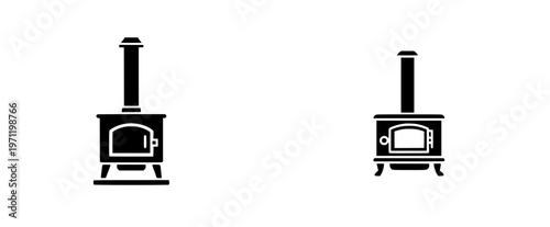 Black and White Ode to a Wooden Stove