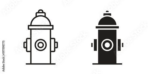 Fire hydrant icon concepts pack. icon set vector illustrations eps10