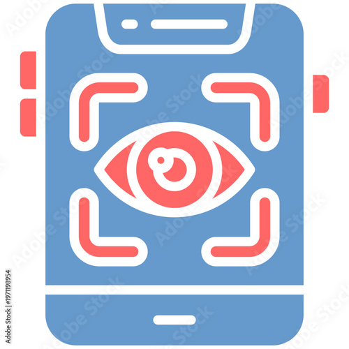 Mobile Retina Scan Vector Icon