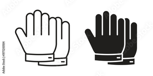 Glove icon concepts pack. icon set vector illustrations eps10
