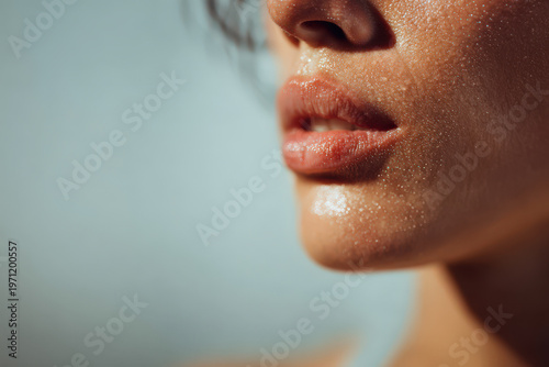 beautifully designed interior featuring stunning geometricpatterned rug in contrasting colors