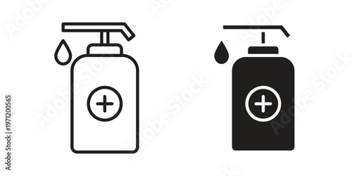 Hand sanitizer icon concepts pack. icon set vector illustrations eps10