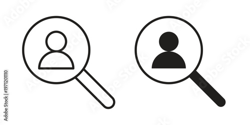 Hiring icon concepts pack. icon set vector illustrations eps10