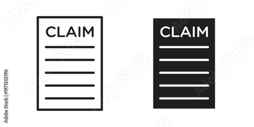 Insurance Claim icon concepts pack. icon set vector illustrations eps10