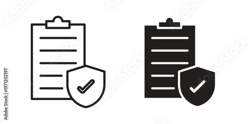 Insurance policy icon concepts pack. icon set vector illustrations eps10