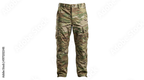 Tableau sur toile Tactical military camouflage combat trousers with pockets