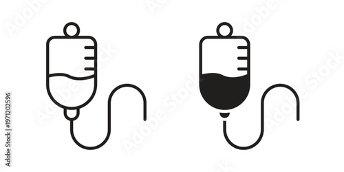 IV bag icon concepts pack. icon set vector illustrations eps10