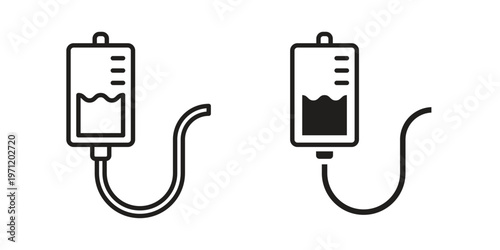 IV drip icon concepts pack. icon set vector illustrations eps10