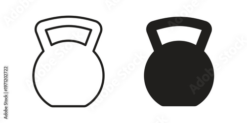 Kettlebell icon concepts pack. icon set vector illustrations eps10